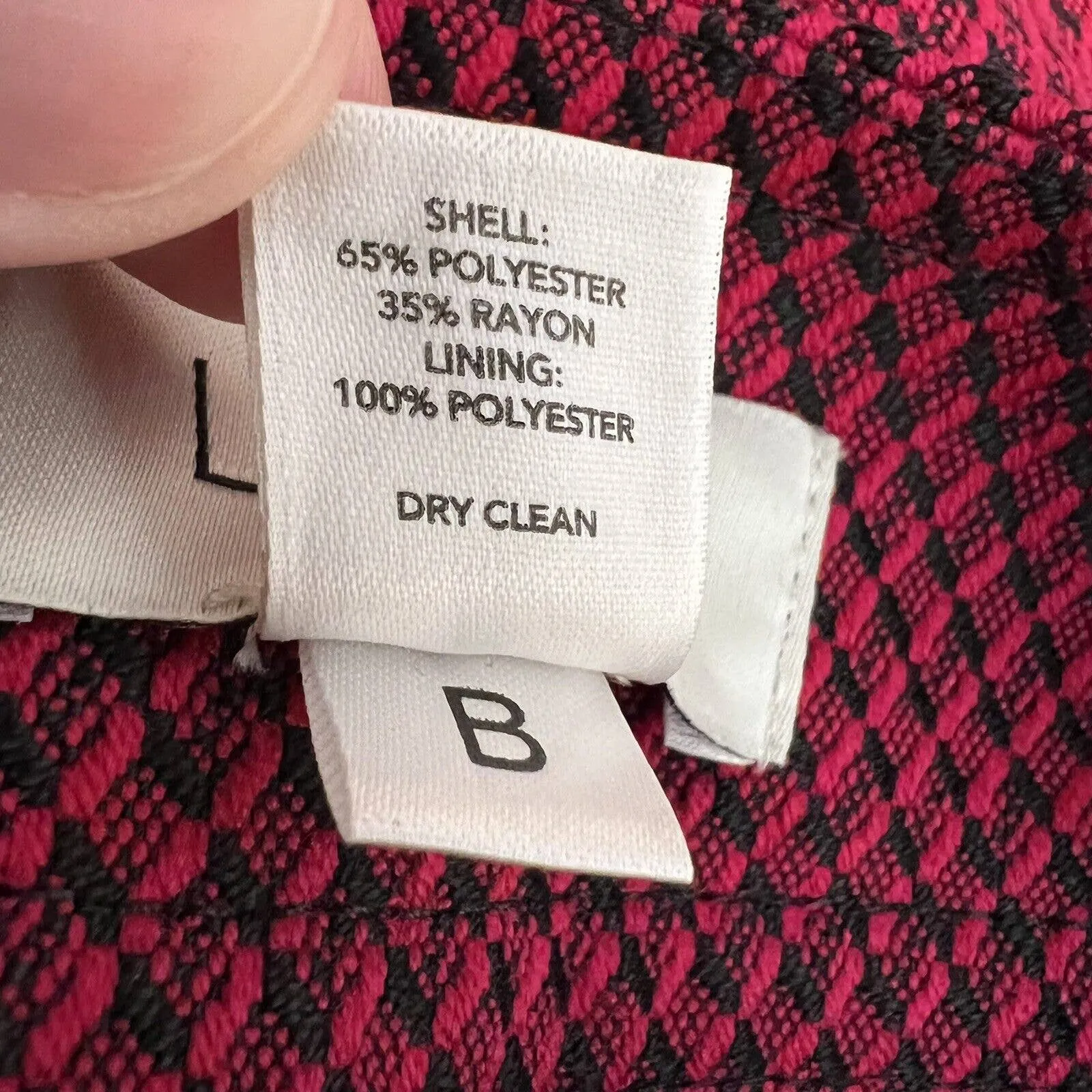 Loft Pink and Black Mini Skirt‎ Size 4 Petite - Image 4