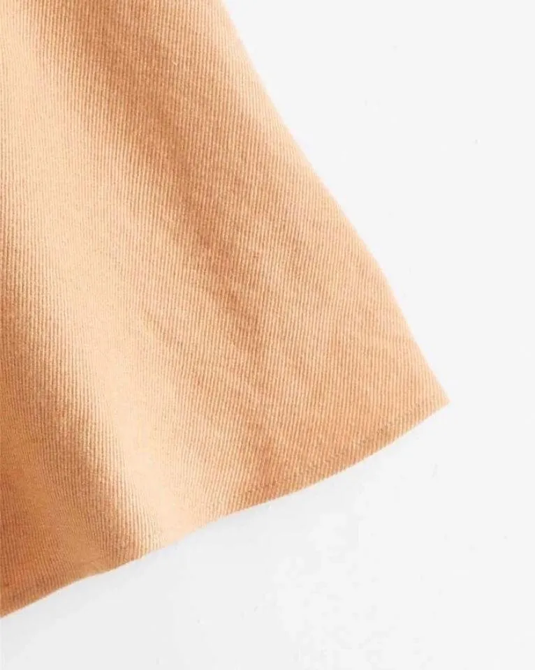 Button Front Corduroy Skirt - Image 3