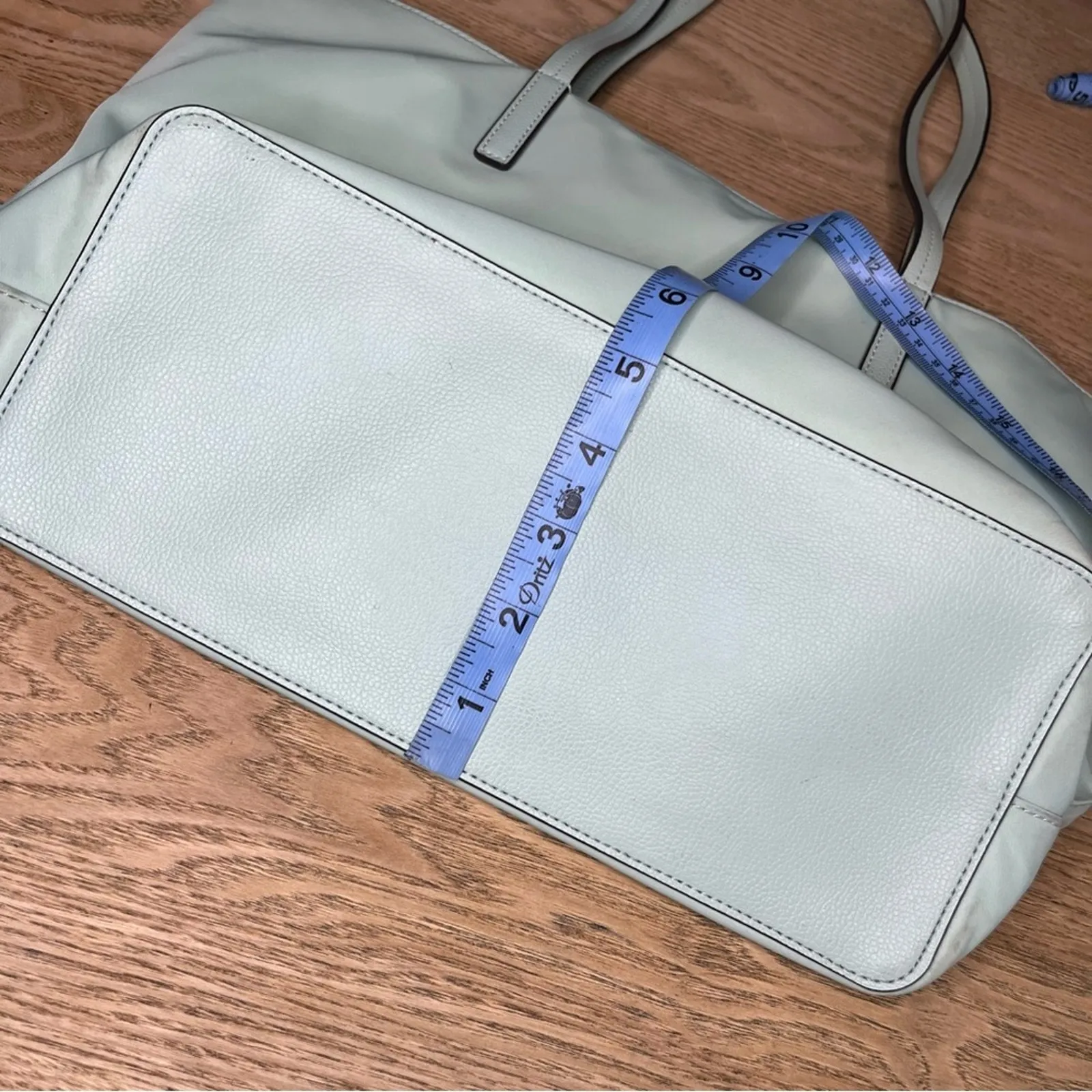 Kate Spade ♠️ Hayden Nylon Top Zip Tote Purse Shoulder Bag Spring Meadow Teal - Image 12