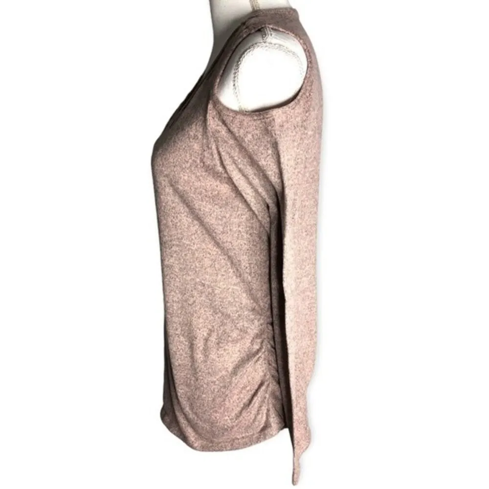 Siren Lily Maternity Cold Shoulder Pullover Long Sleeve Sweater Pink Size L - Image 2