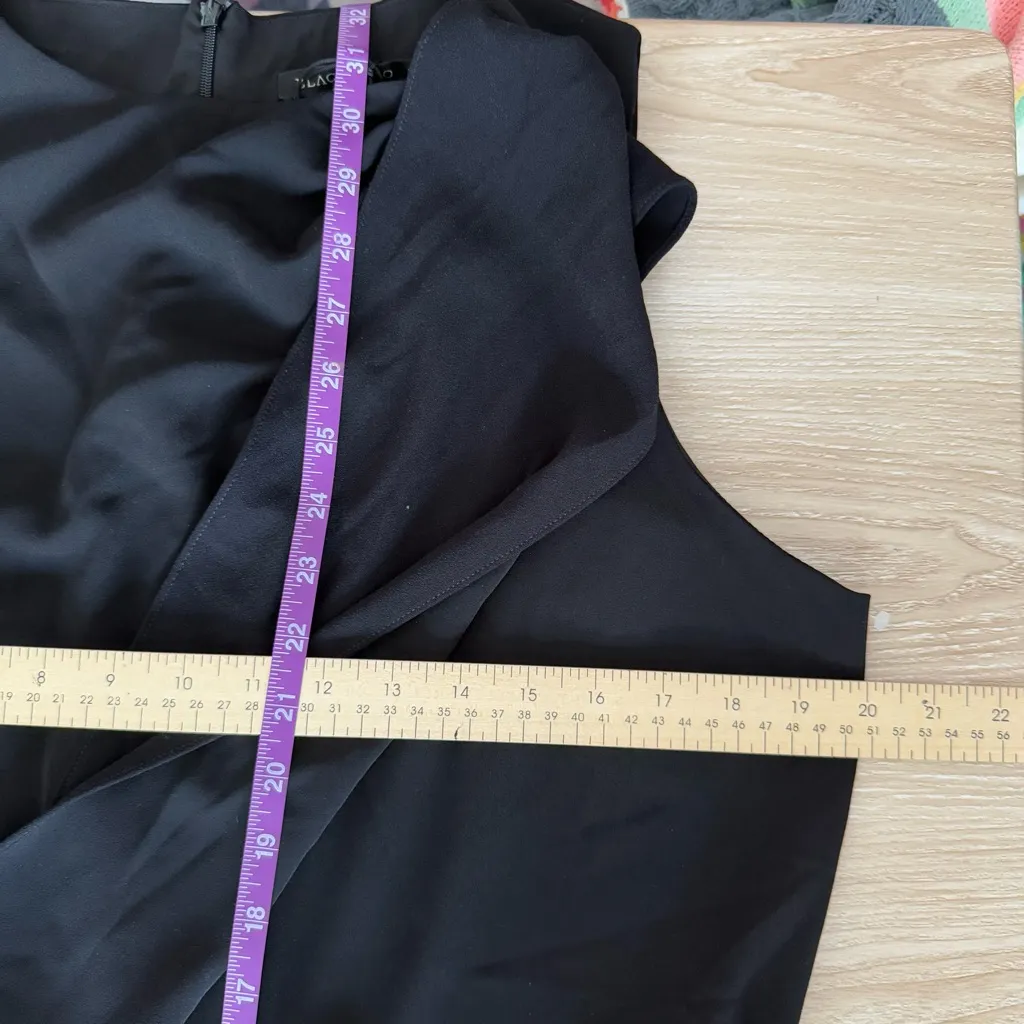 Black Halo 14 NWOT Enola Side Drape Sleeveless Jumpsuit Minimal Elegant Classy - Image 9