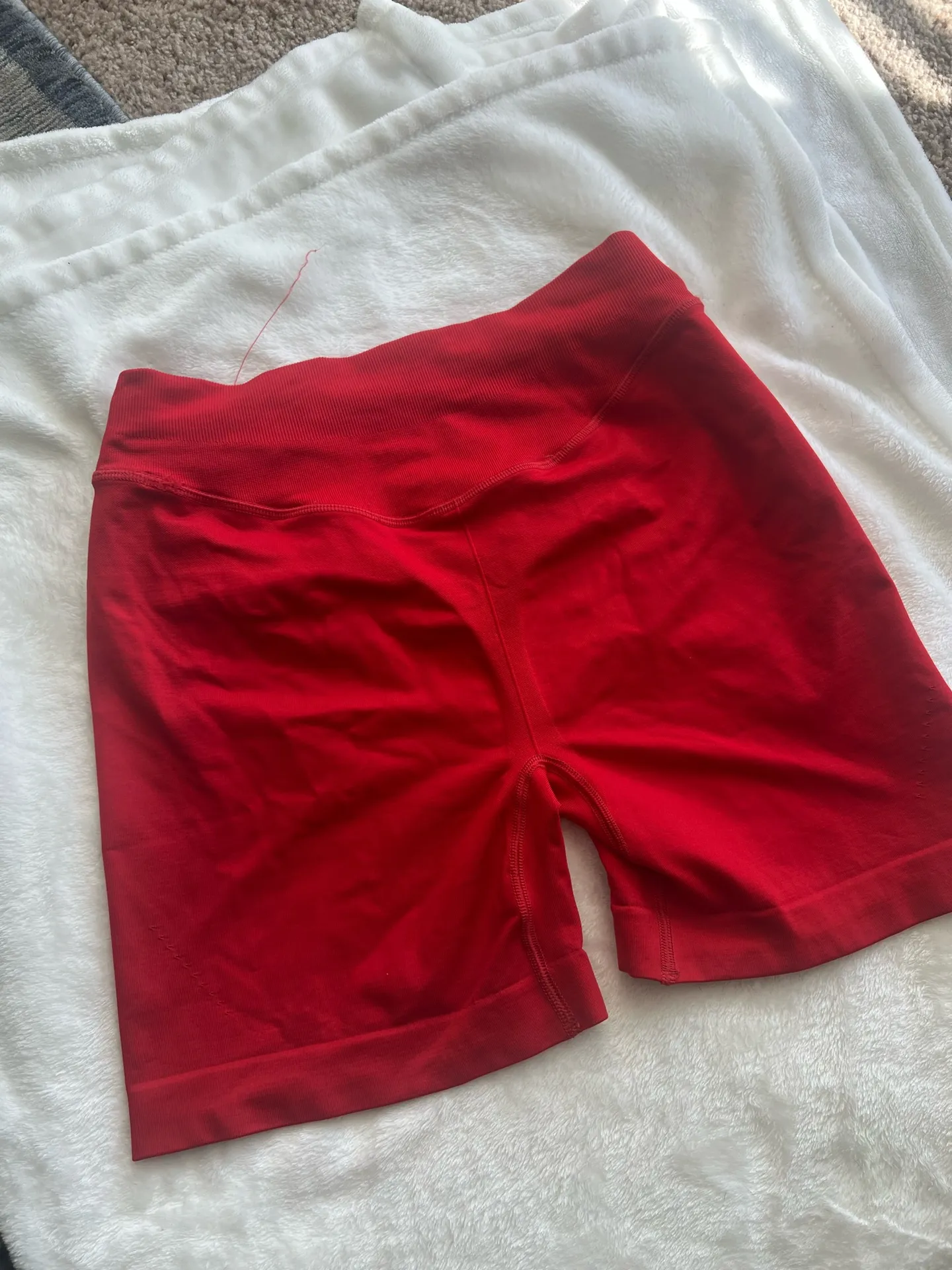 Red Gymshark Seamless Shorts - Image 2