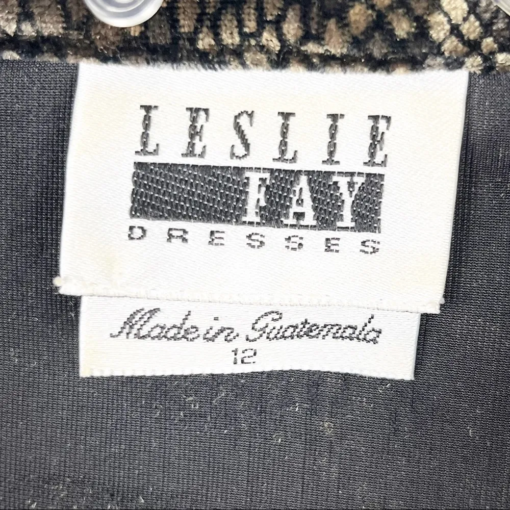 LESLIE FAYE Black Green Velour Velvet Button Long Sleeves Lined Shacket Size 12 - Image 3