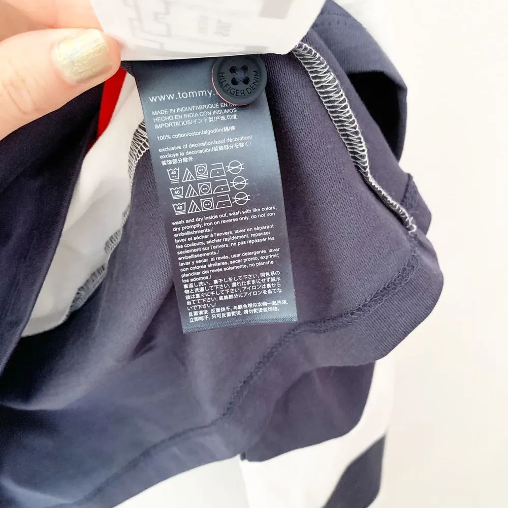 Tommy Hilfiger NWT  Cropped Striped Polo Shirt - Image 5