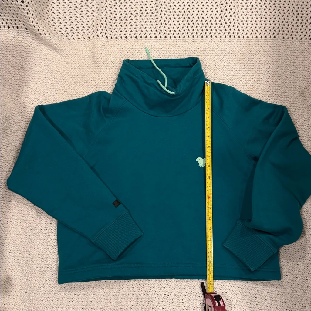 Bad Birdie WOMENS turtleneck sweater medium Blue - Image 2