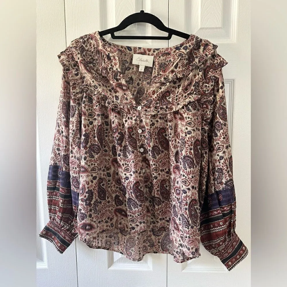 Cleobella Samara Ruffle Blouse Top - Organic Cotton - Image 6