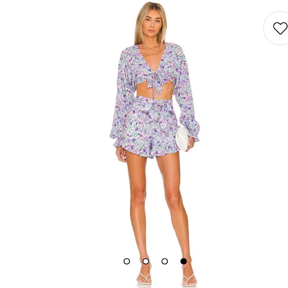 Majorelle | Revolve | Giovanna Top and Shorts Set in Palm Desert Multi - Image 4