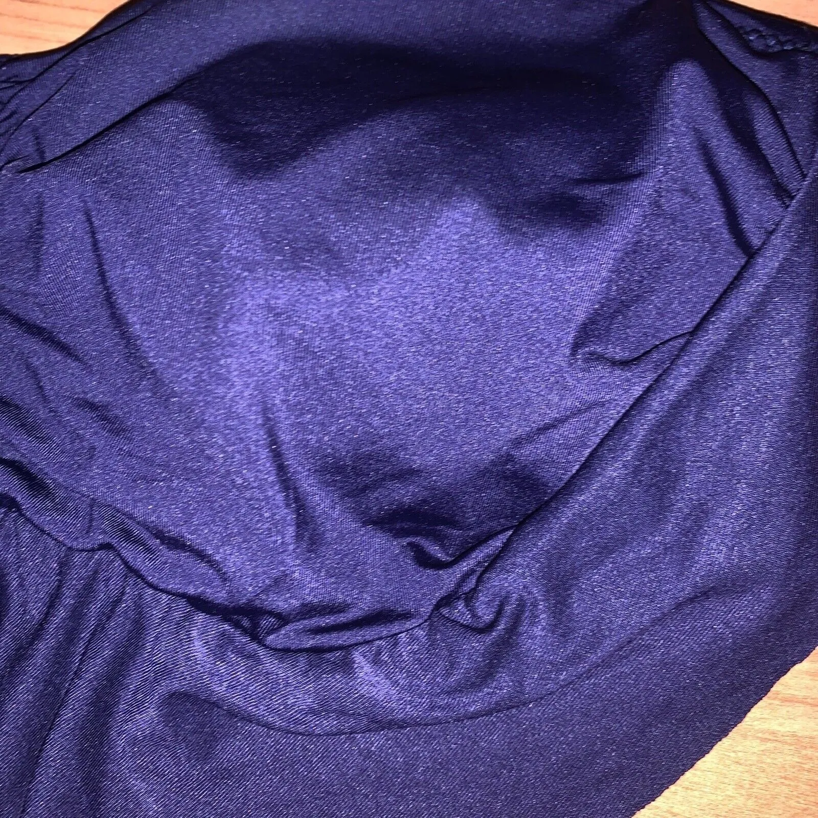 H&M Women's Padded Strapless Swim Bra Top 1 Piece Size 12 Purple - Image 4