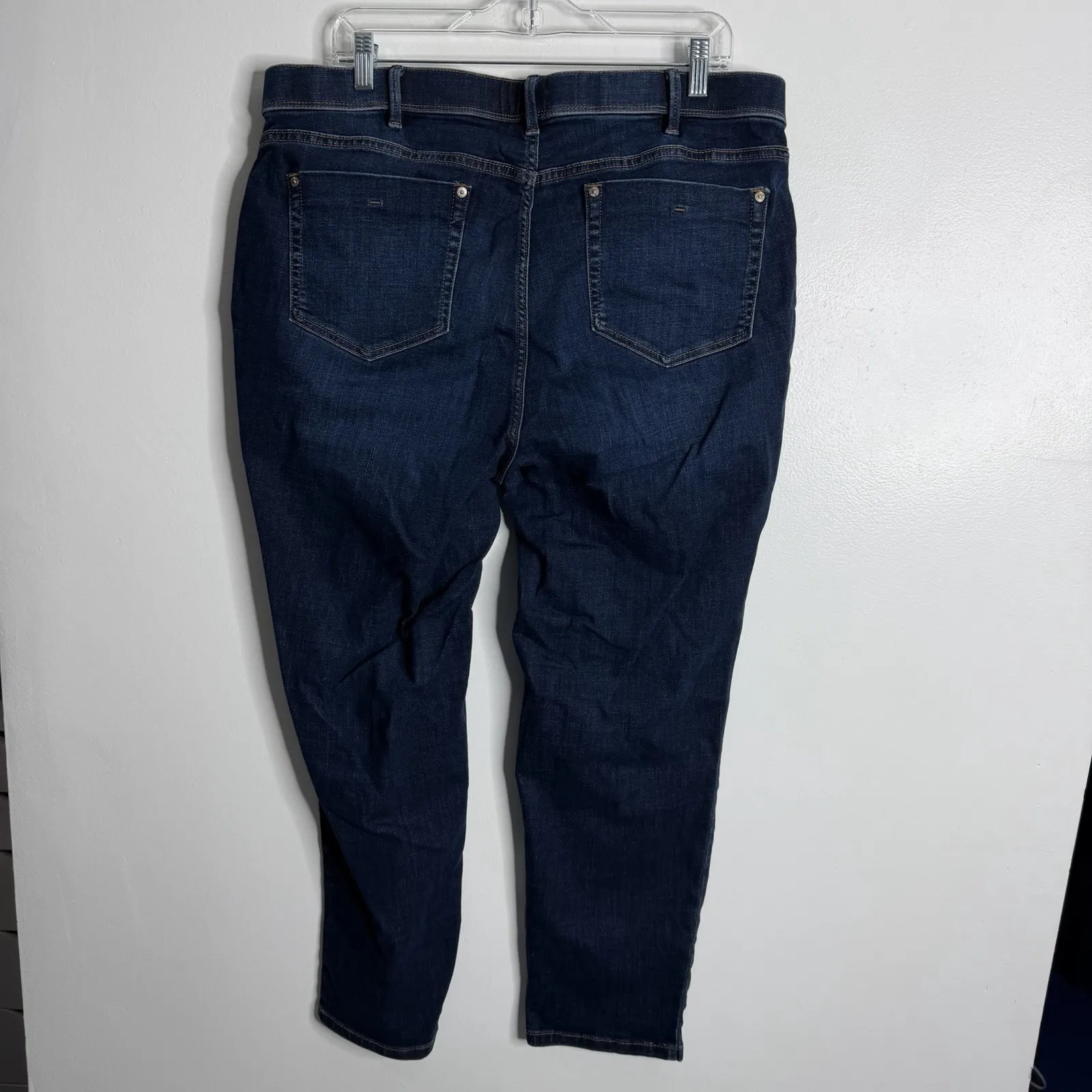 J. Jill Authentic Fit Slim Ankle Jean Plus Size 18 Stretch Casual Blue - Image 2