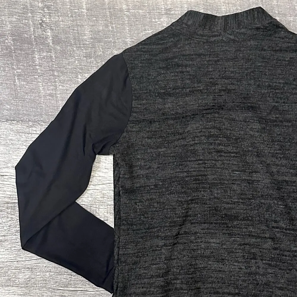 LOGO Lori Goldstein Zip Front Asymmetrical Knit Cardigan Womens XS / S Lagenlook - Image 6