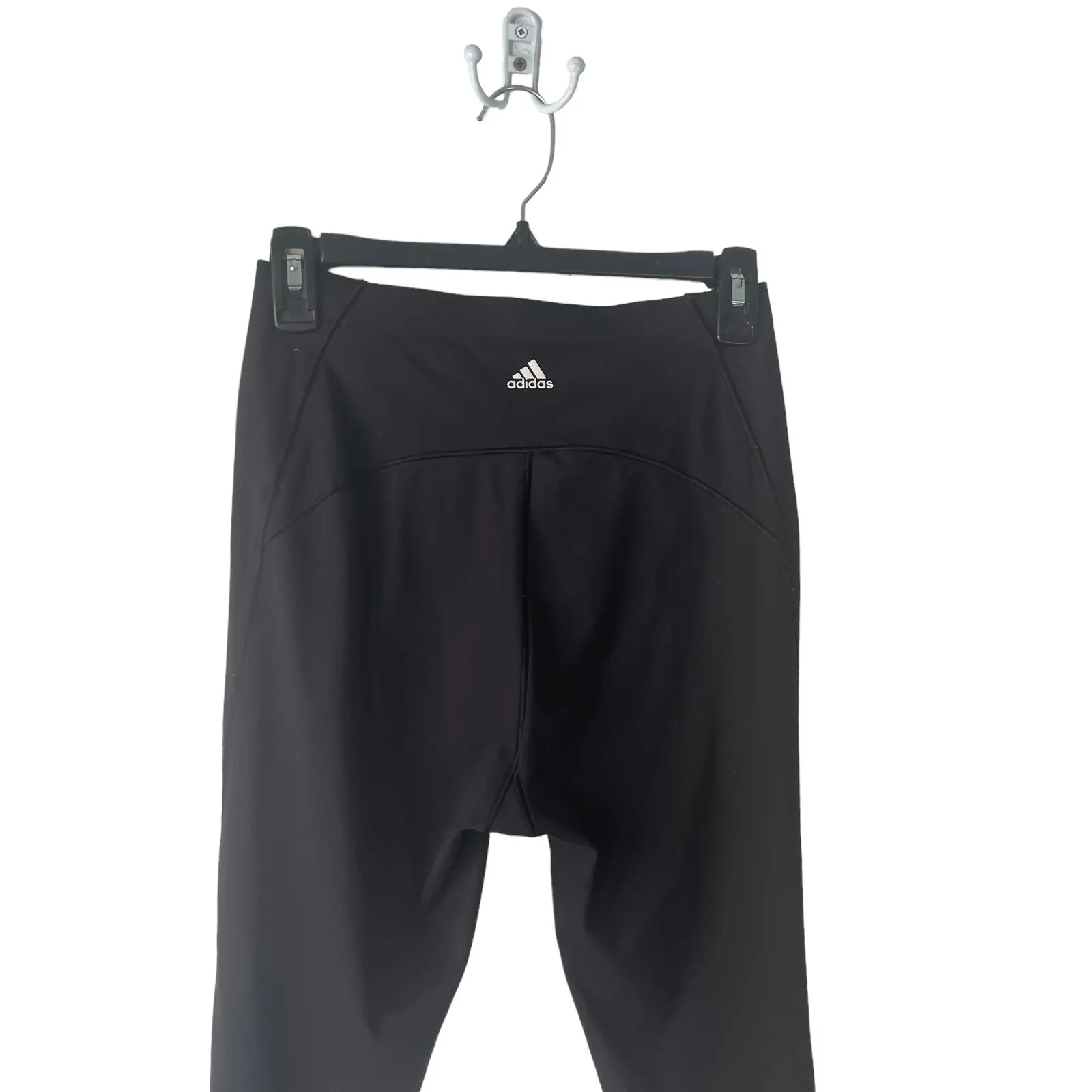 Adidas Size Medium Black High Rise‎ Workout Running Leggings - Image 4