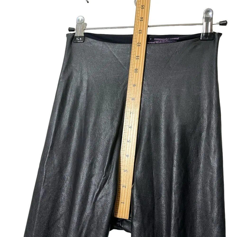 Commando Faux Leather Leggings Women’s Size Small Black High Rise Compre… - Image 10