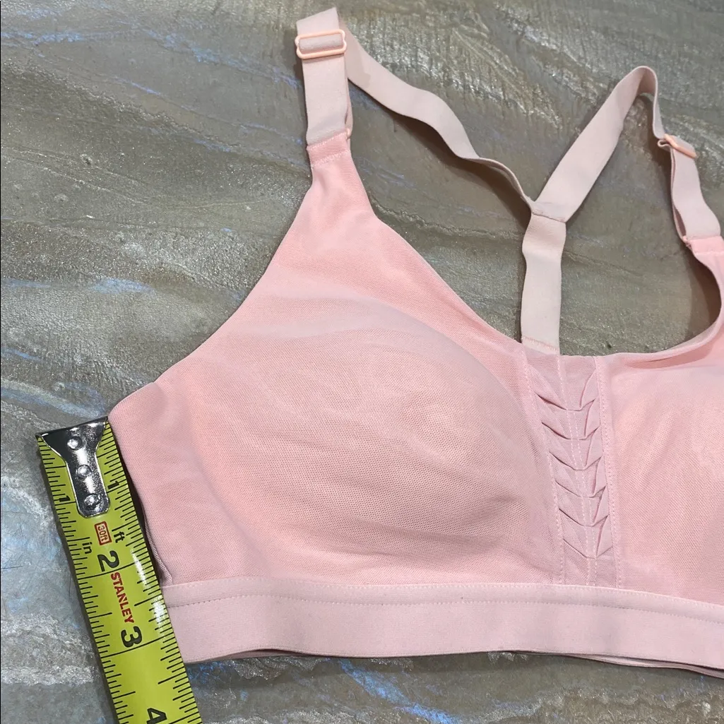 Victoria's Secret Lightweight by Victoria Sport Bra Pleat Calypso Peach Size 34B - Image 11