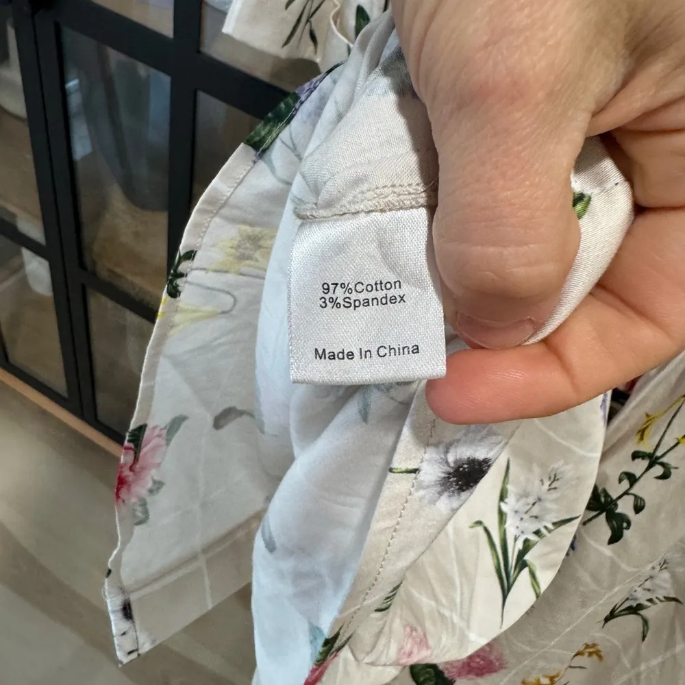 Tuckernuck Fresh Buds Royal Shirt Dress long sleeve mini floral flowers print - Image 9