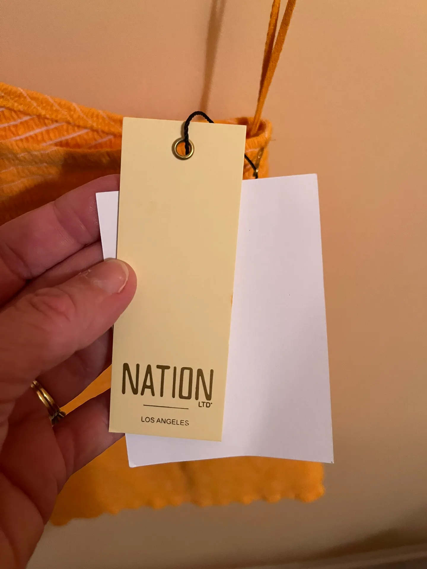 NWT  Kirstie Smocked One Shoulder Top in Mustard - Image 7