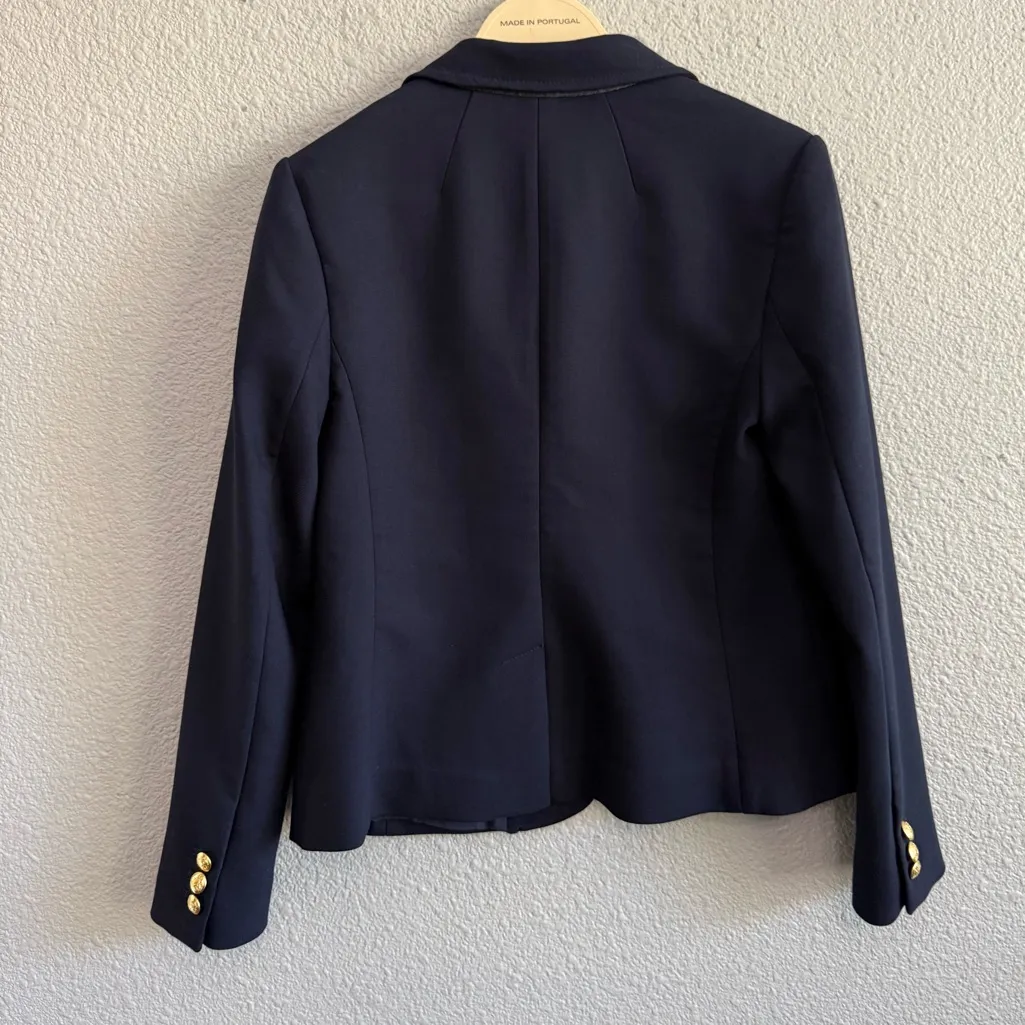 NWOT‎ Banana Republic Classic Fit Blazer in Navy Size 4 Petite - Image 2
