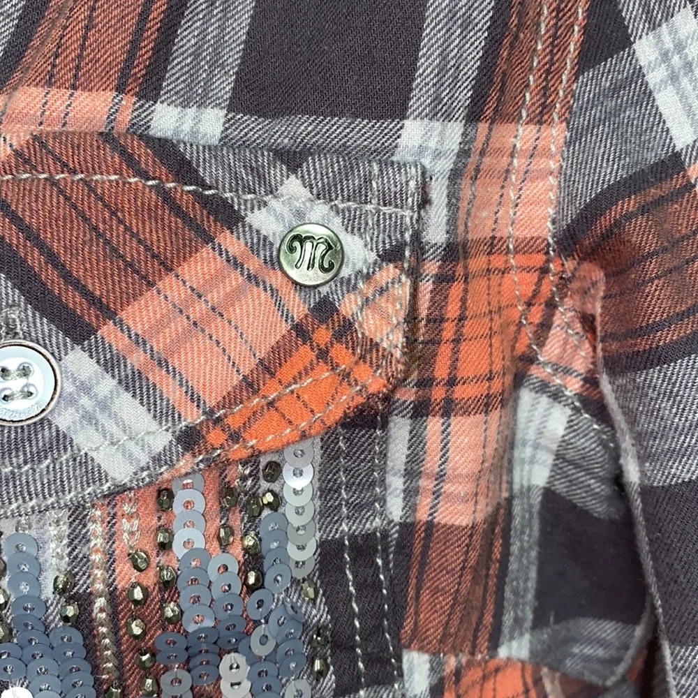 Miss Me  3/4 sleeved Western Flannel Shirt. Classy and casual wear - Image 4