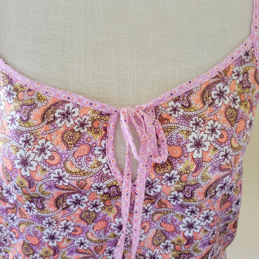 Victoria's Secret floral satin romper size medium - Image 4