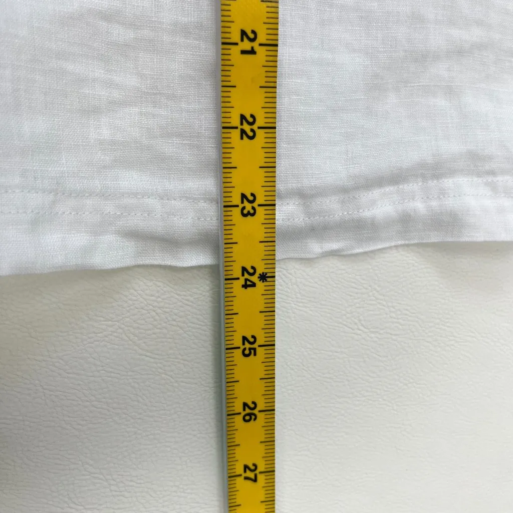 NWOT Johnny Was Linen Embroidered Floral Boho Long Sleeves Jacket Coat Sz M - Image 12