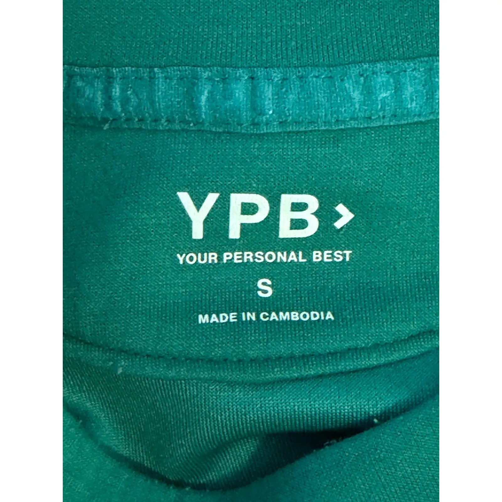 YPB Your Personal Best Abercrombie Green Cropped Sweatshirt Crewneck Size SM - Image 7