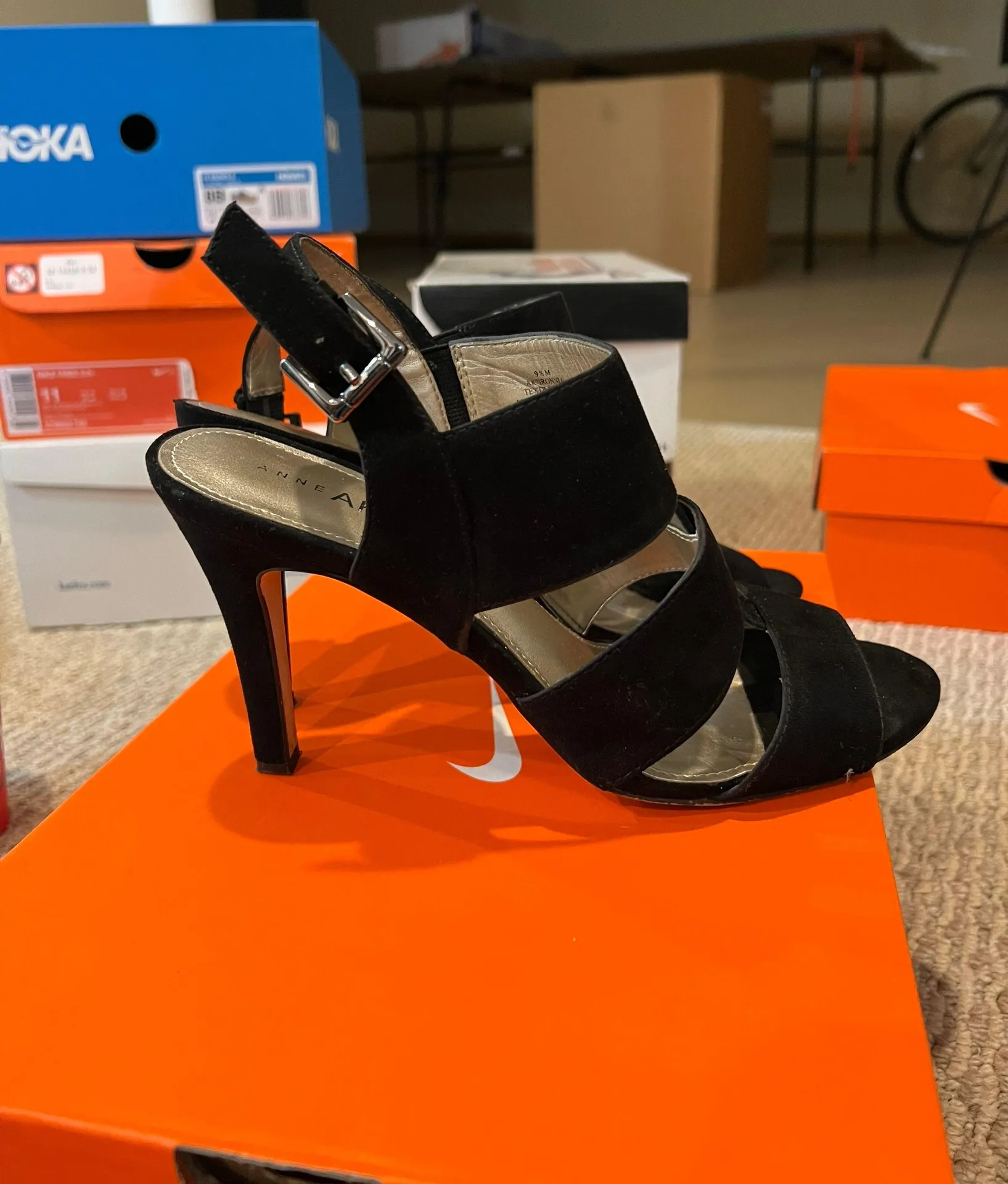 Suede Leather Heels - Image 5