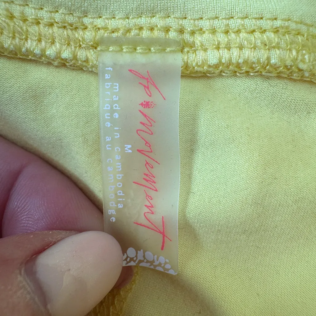 FP Free People Movement Pleats And Thank You Tennis Skort Yellow Medium $78 - Image 6