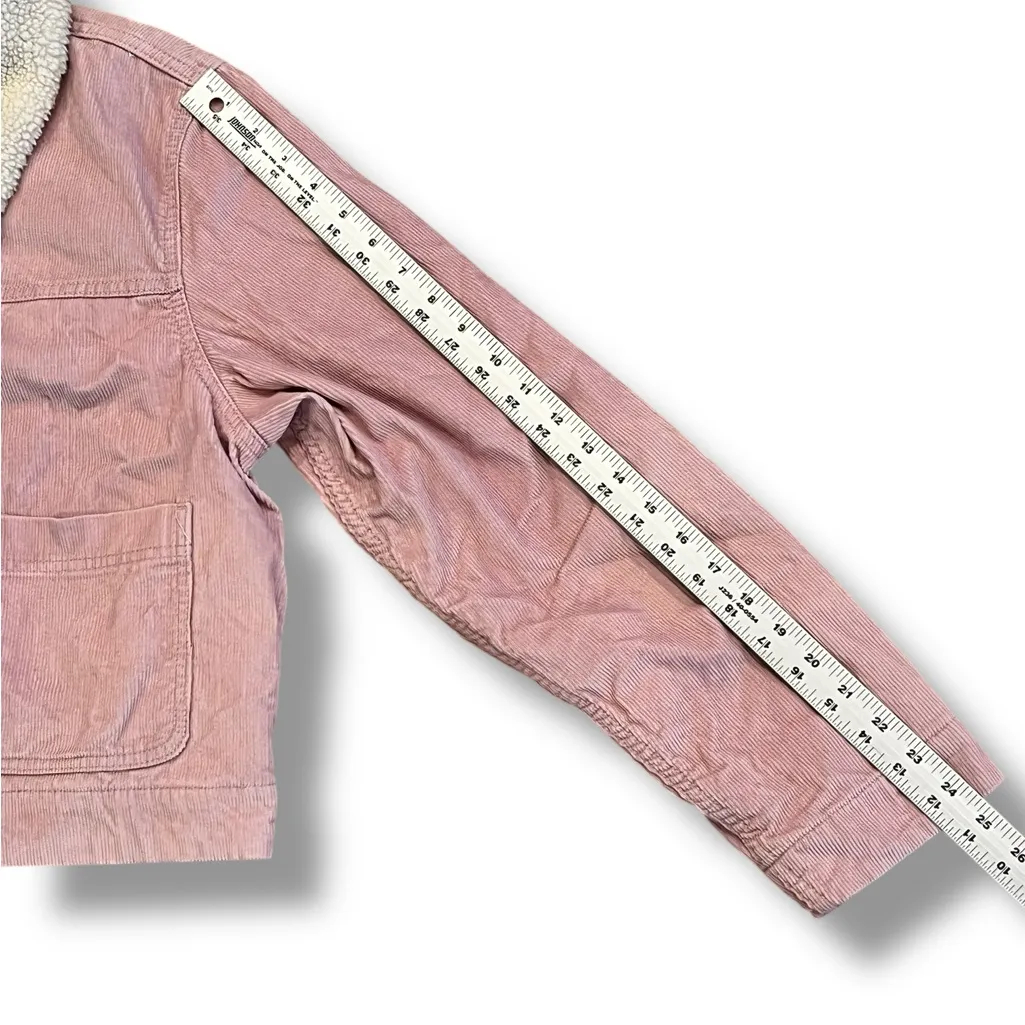 Levi's® Premium Boyfriend Corduroy Sherpa Trucker Jacket Womens XL Zypher Pink - Image 10