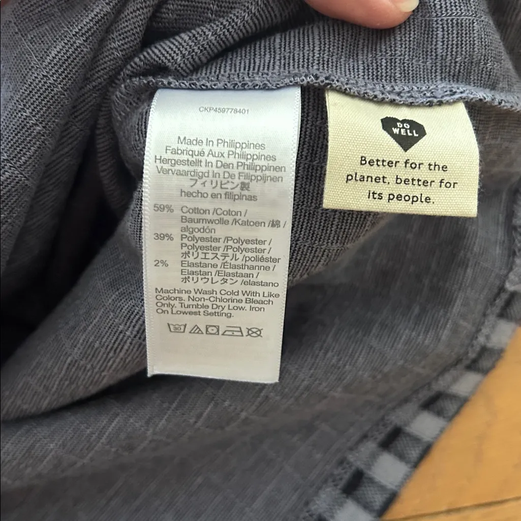 Madewell Gingham Knit Seersucker Button-Shoulder Top - Image 6