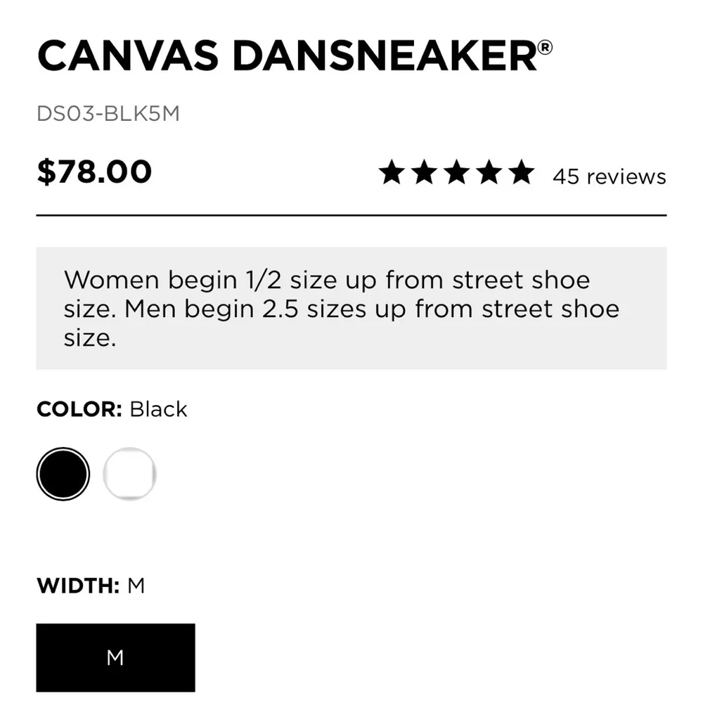 Capezio CANVAS DANSNEAKER® Black Size 5 - Image 9