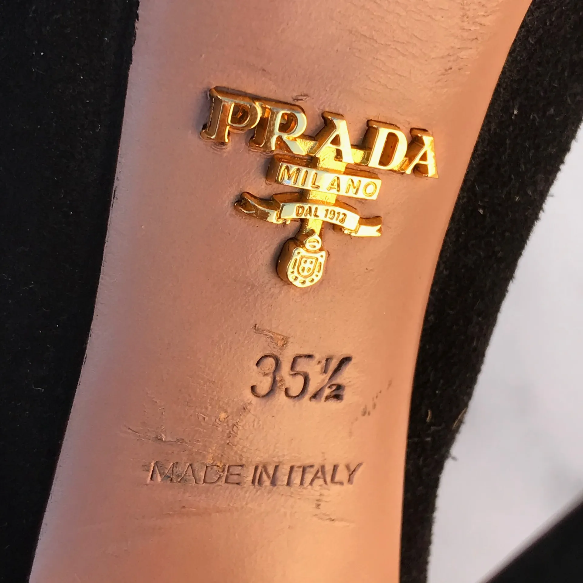 women’s black suede stiletto zip ankle boot size IT 35.5 US 5.5 - Image 11