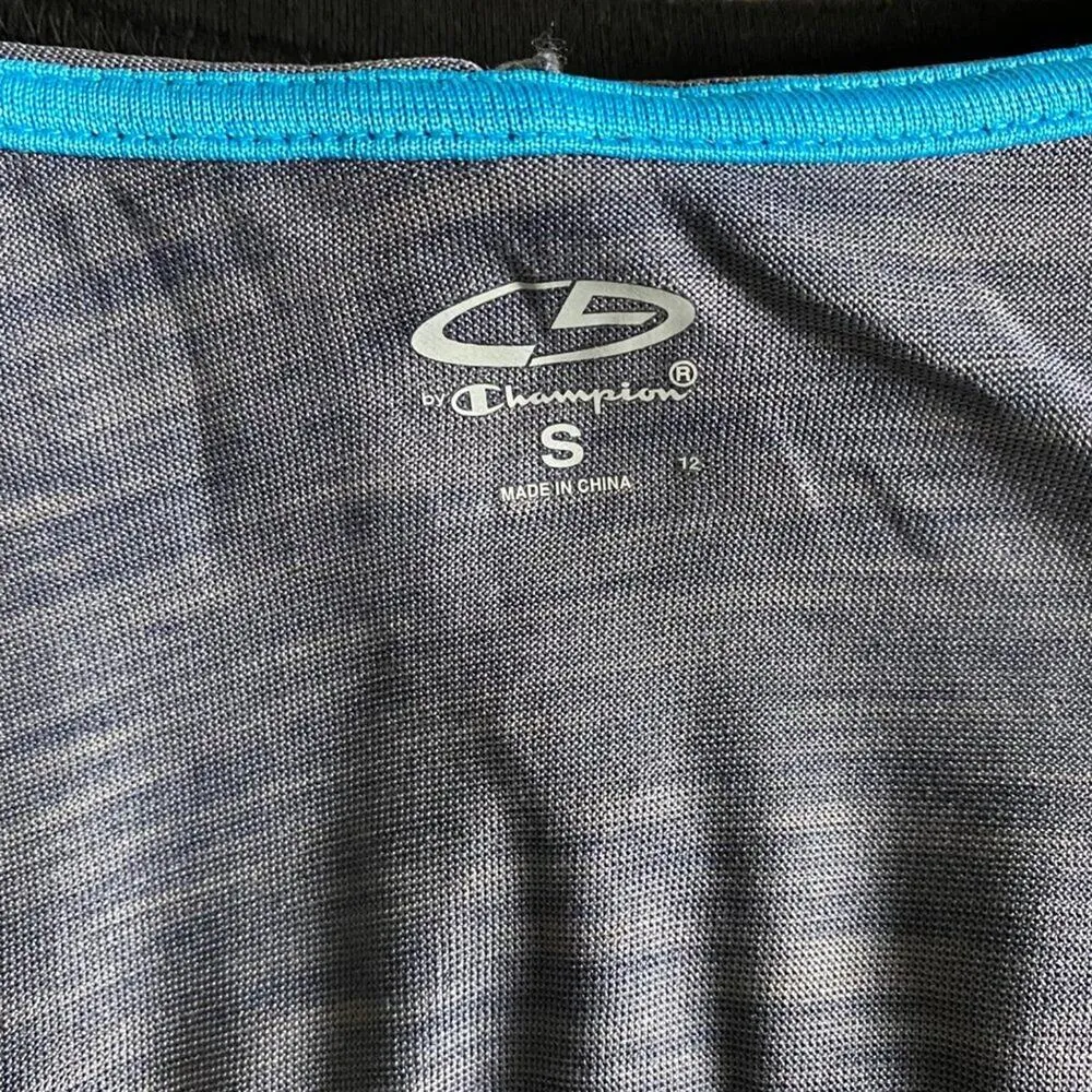 Champion sz S long sleeve hooded pull over‎ fitness top shirt NWT - Image 9