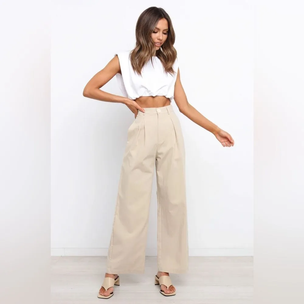 NWT Petal & Pup Omri Crop Top Shoulder Pads in White Size 12 - Image 2