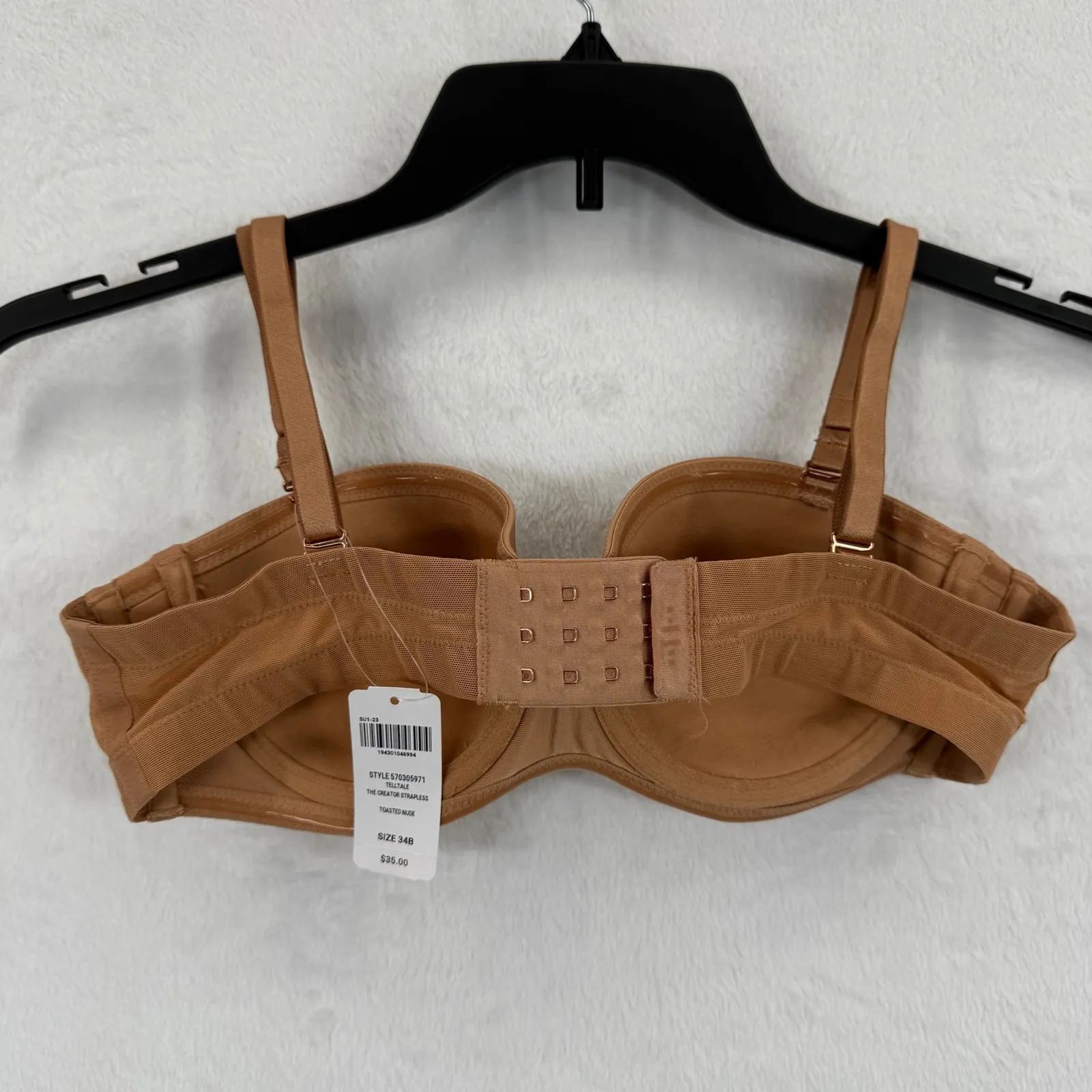 Soma Intimates Tell Tale Strapless Bra The Creator Nude Toasted 34B New Tan Size undefined - Image 4