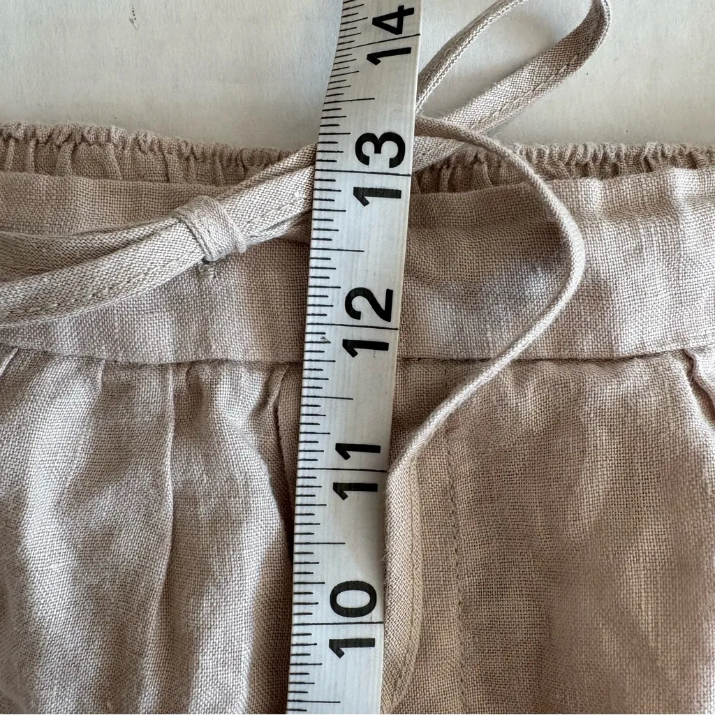 Zara linen pull on shorts size small - Image 15