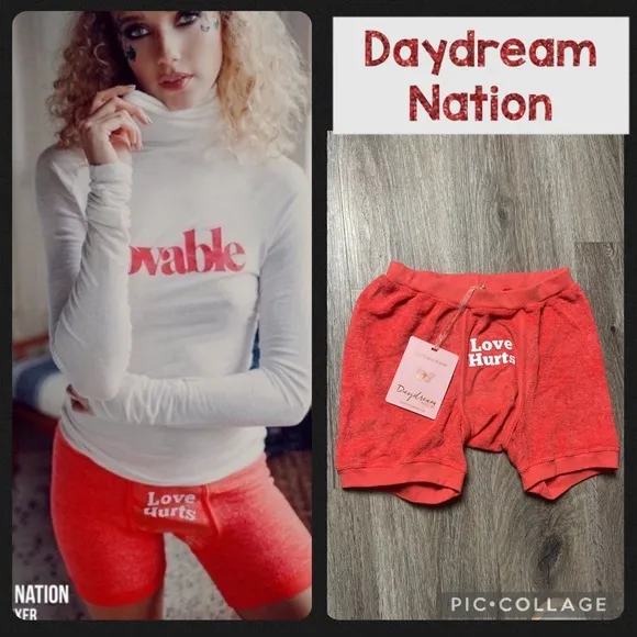 Dolls Kill/Daydream Nation 'Love Hurts' Women’s Terry Boxers - Image 3