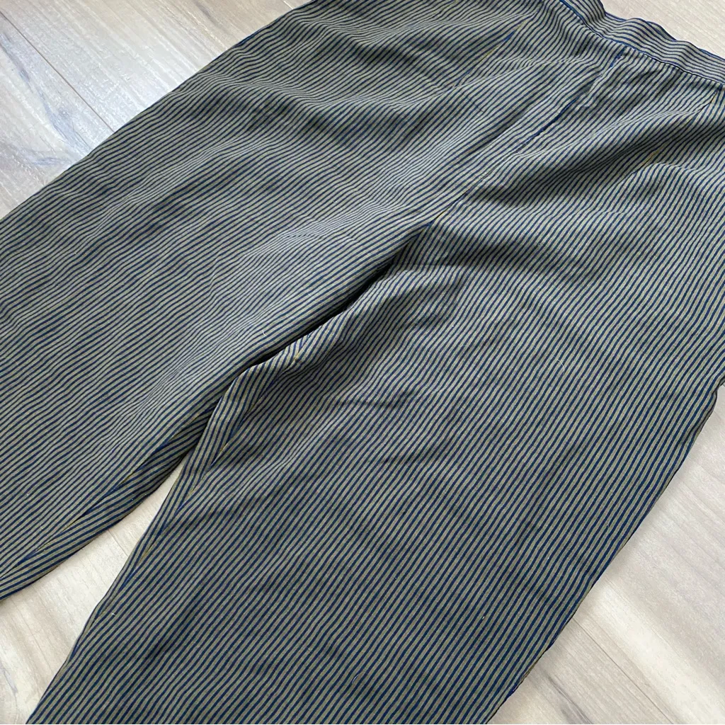 Finity Dark and Tan Stripe Trousers Black Size 4 - Image 3
