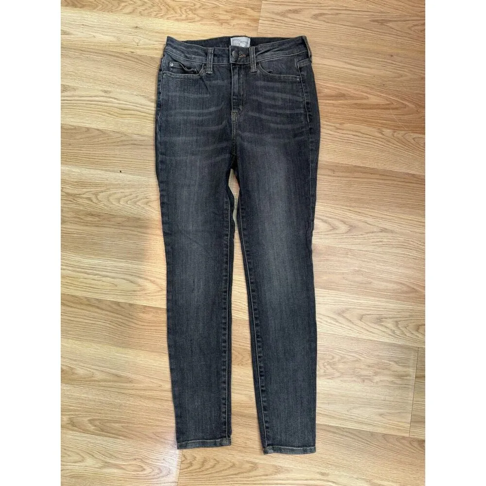 Daily Ritual Jeans Womens 26S High Rise Skinny Jeans Denim Stretch Gray‎ Gray Size 26 - Image 2