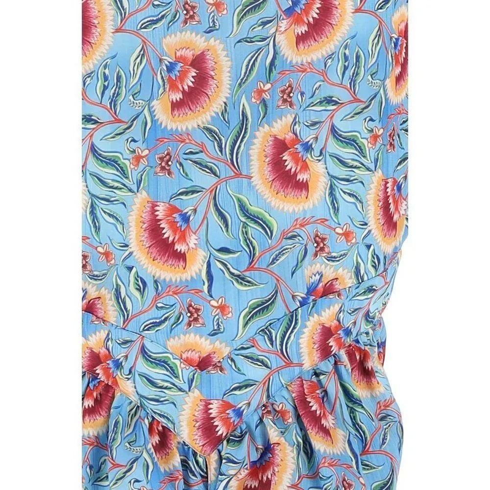 💕PACO RABANNE💕 Floral Halterneck Maxi Dress Blue Indian Flower Print EU 46 NWT Size undefined - Image 10