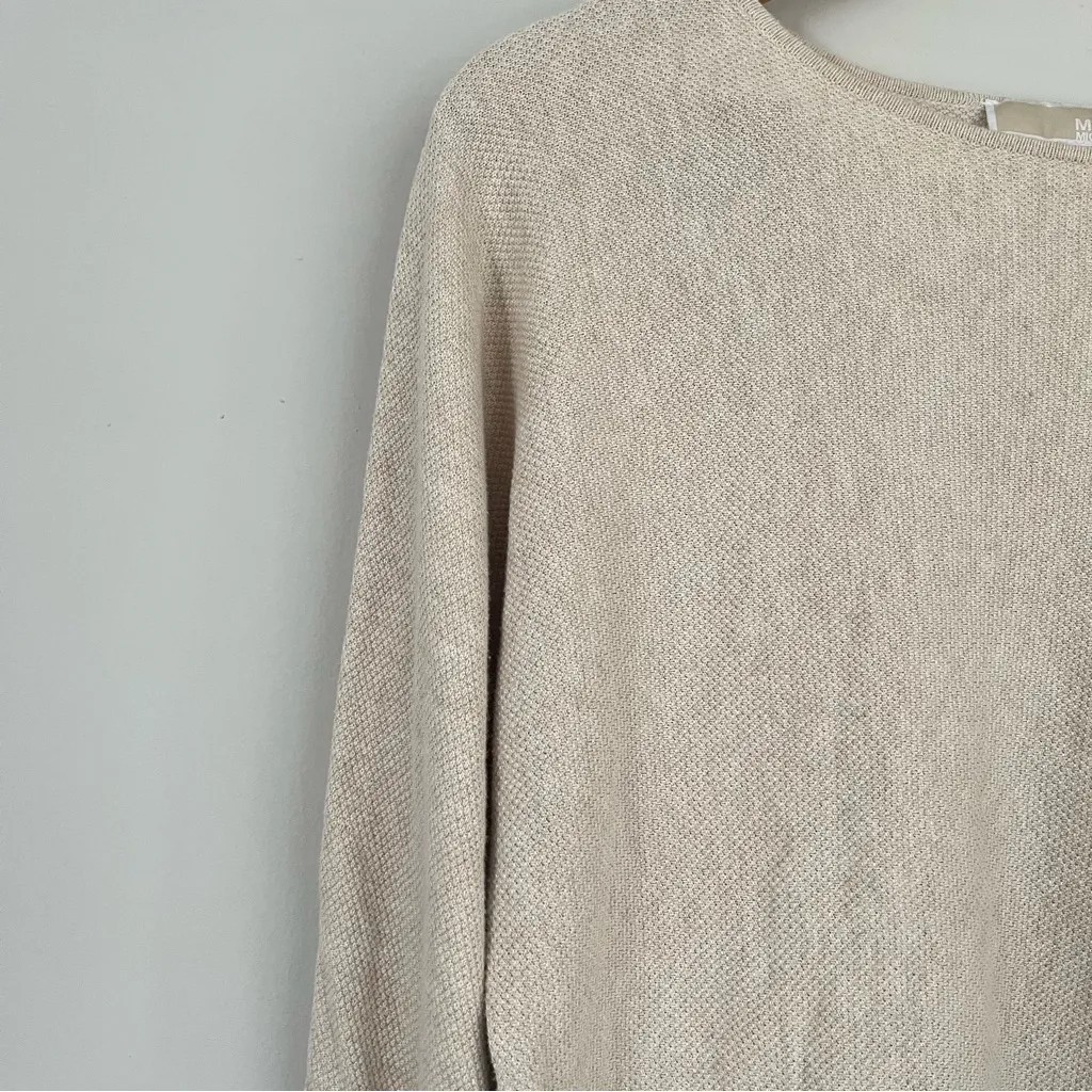 Michael Kors Cream Lightweight Sweater Size Medium - Image 2