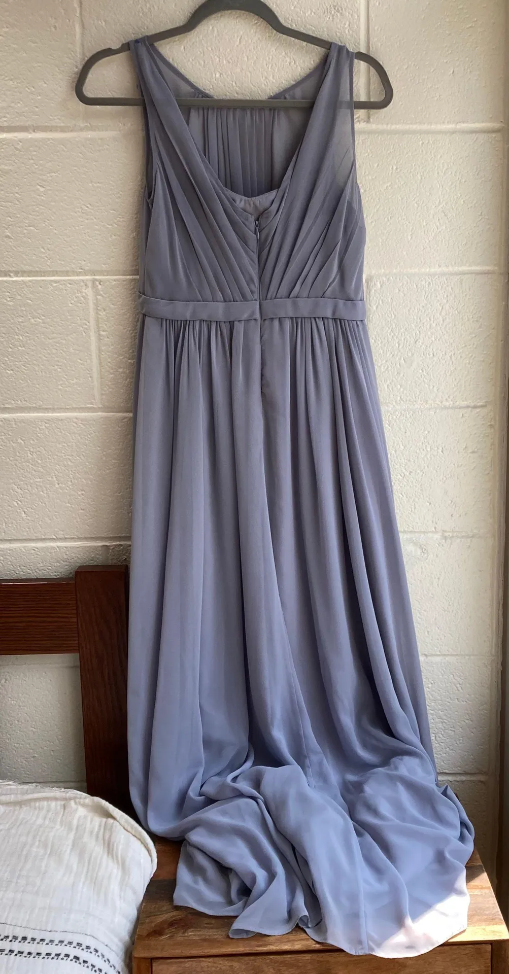 Chiffon Pleated Maxi Dress Gown 6 - Image 4