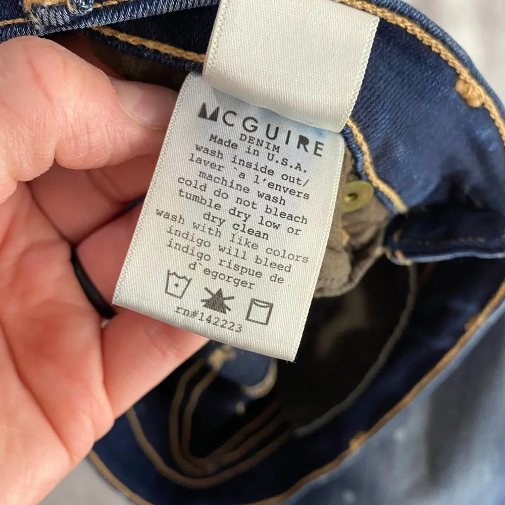 Women's Antho McGuire Newton High Tide Bleach Splatter Jeans Style 51B Size 28 - Image 3