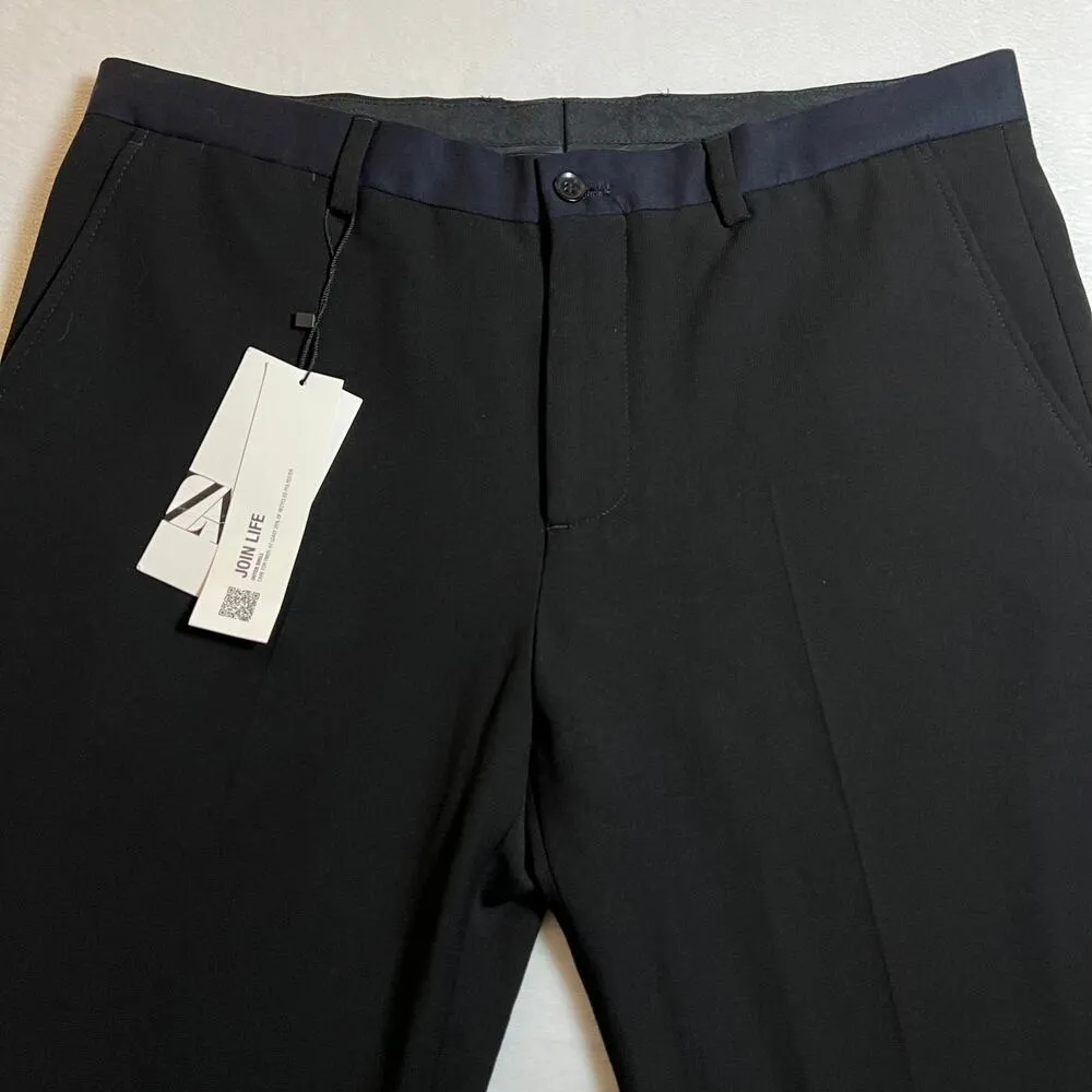 ZARA Women's Slim Straight Trouser Pants Size 32 NEW Minimalist Neutral Office - Image 3