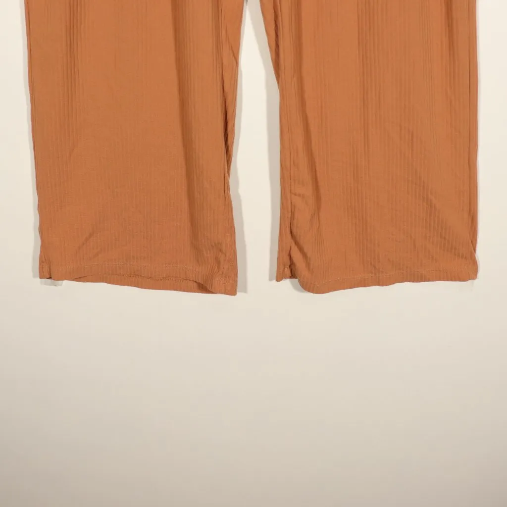 EUC Open Edit Women's Orange Tan Lounge pants Size L - Image 3