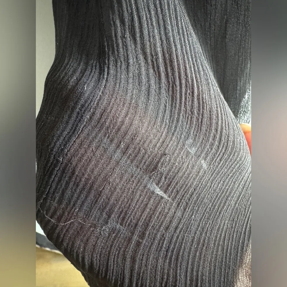 Elie Tahari Strapless Silk Chiffon Cocktail Gown Black Gold Size 0 XS (Altered) - Image 11