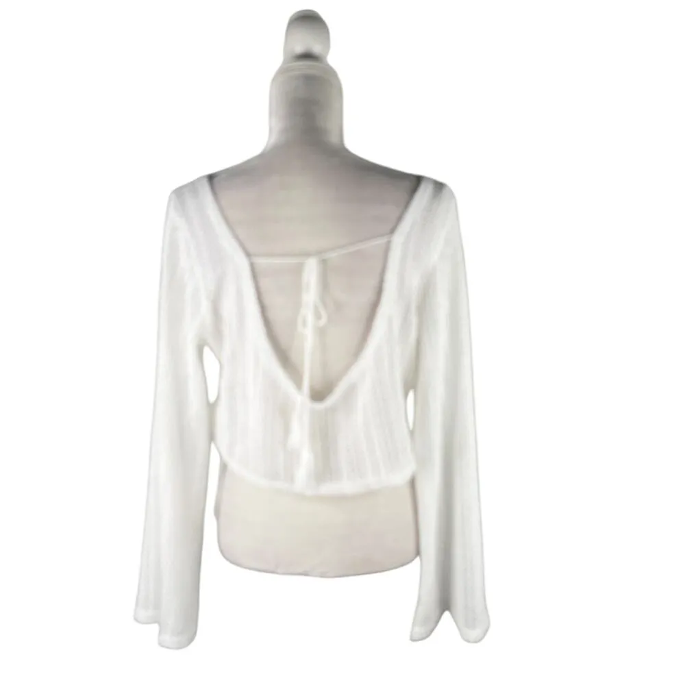 Becotal Swim Coverup Set White Crochet XL Vacation Cruise New - Image 7