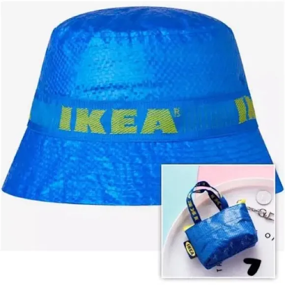 IKEA Bright Blue Bucket Hat - Image 2