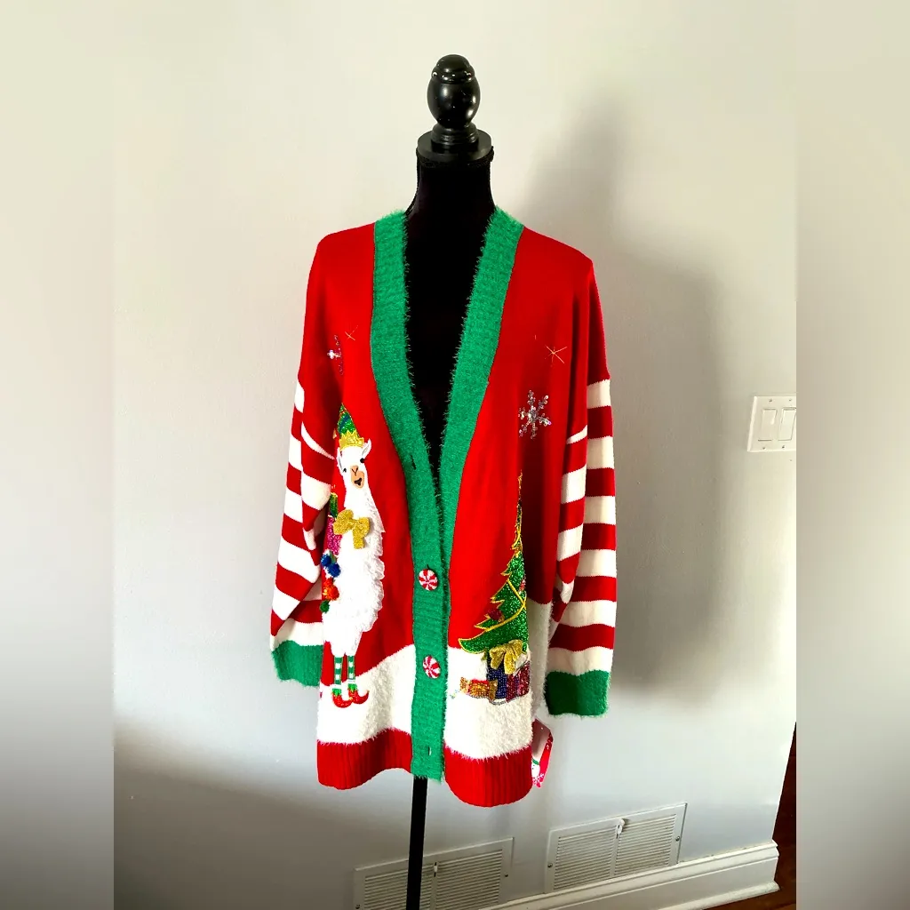 SUPER CUTE CHRISTMAS sweater 🎄🎄 Green Size XL - Image 3