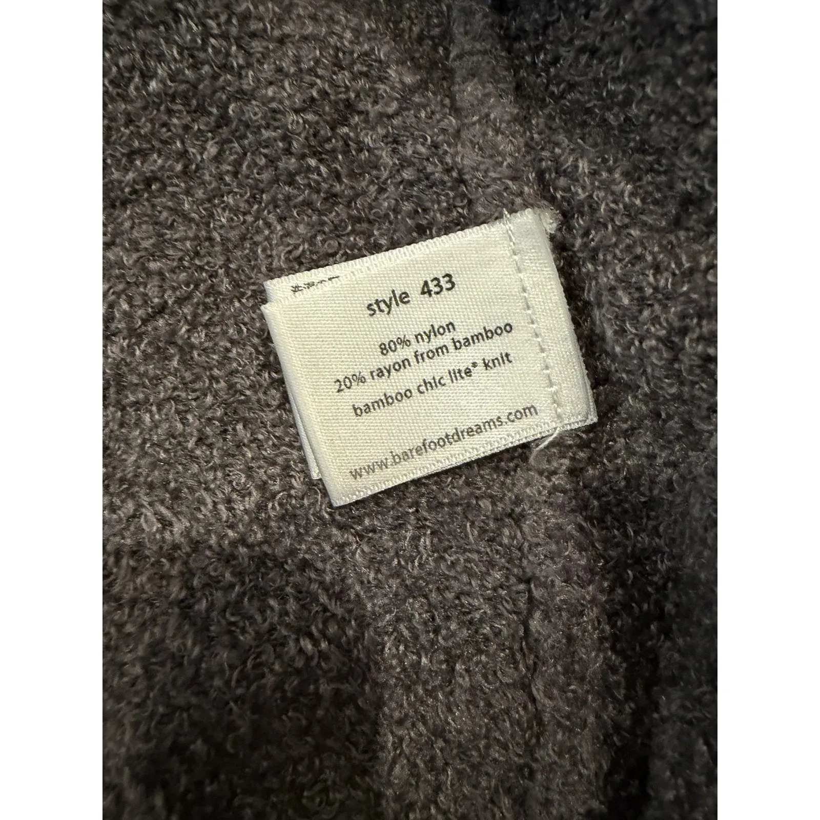 Barefoot Dreams Sweater Womens Medium Gray Bamboo Chic Lite Cardigan Pockets - Image 5