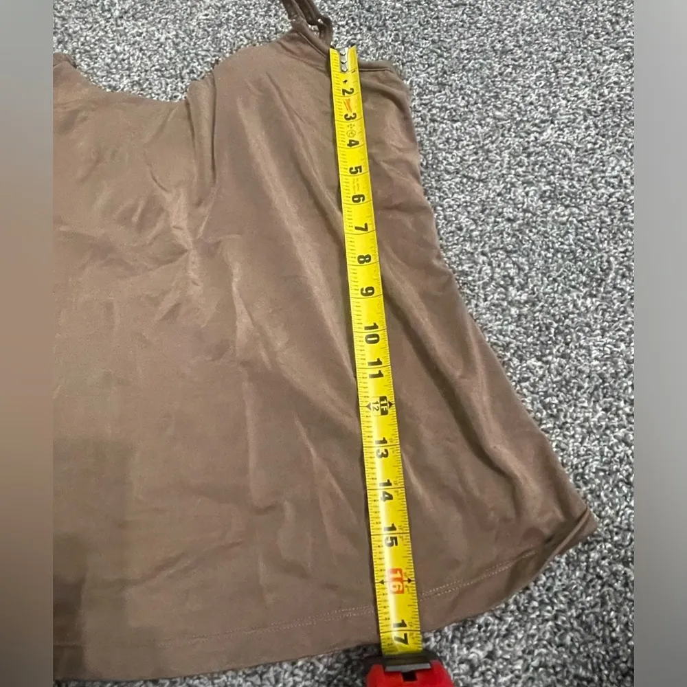 Vintage Rhonda Shear Shapewear brown cami tank top 38C Size undefined - Image 4