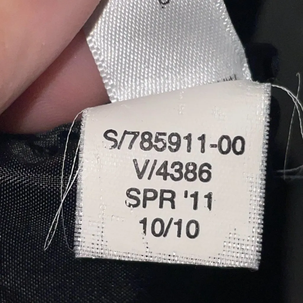 Gap Stretch Black Ruched Ribbon-Trimmed Waist Skirt with Pockets‎ Size 4 - Image 6